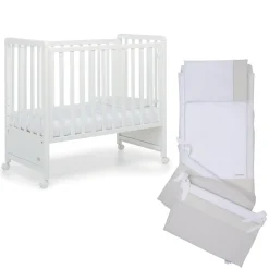 Cameretta Pikkoletto bianco con completo piumone beige