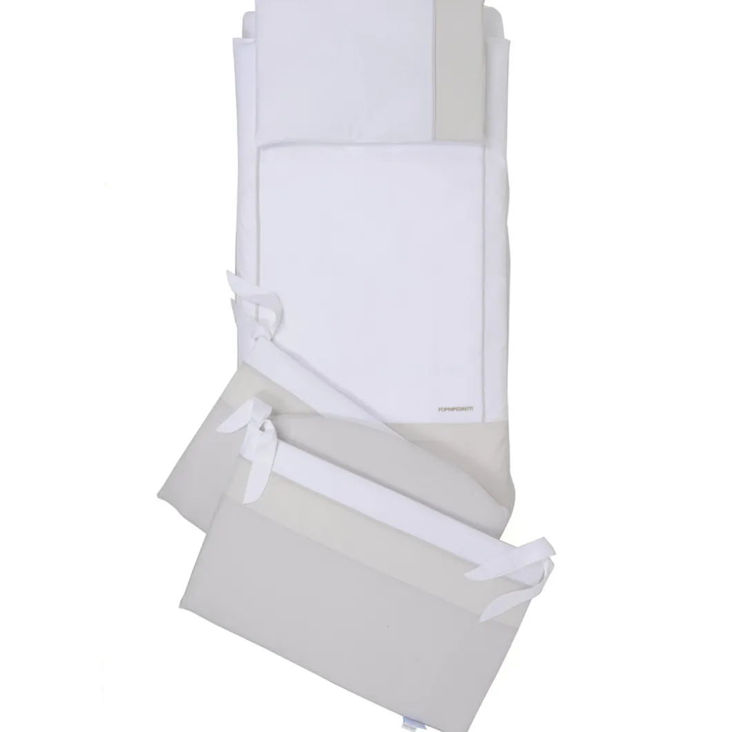 Cameretta Pikkoletto bianco con completo piumone beige