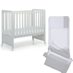 Cameretta Pikkoletto grigio con completo piumone grigio