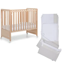 Cameretta Pikkoletto naturale con completo piumone beige