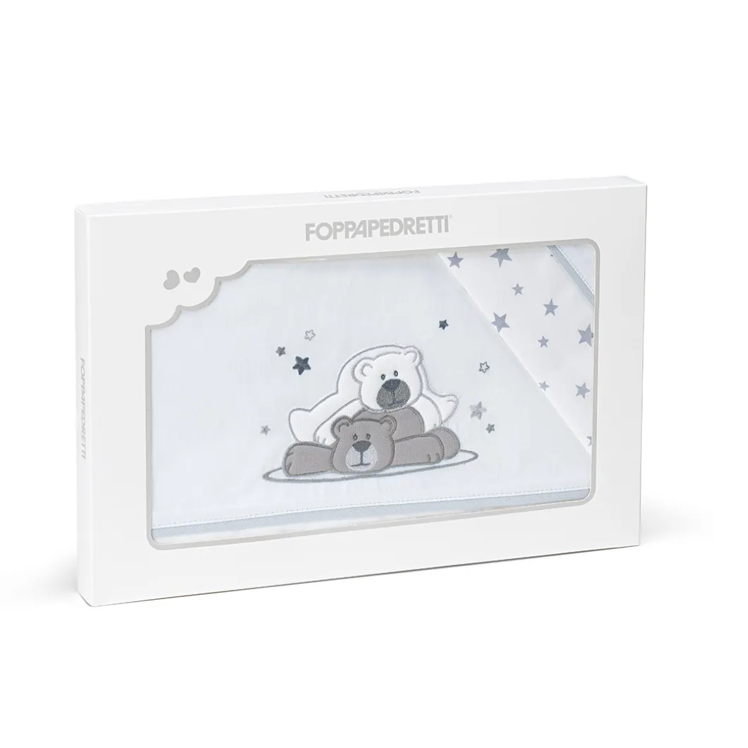 Completo lenzuolino in cotone Pikkoletto Dolcestella