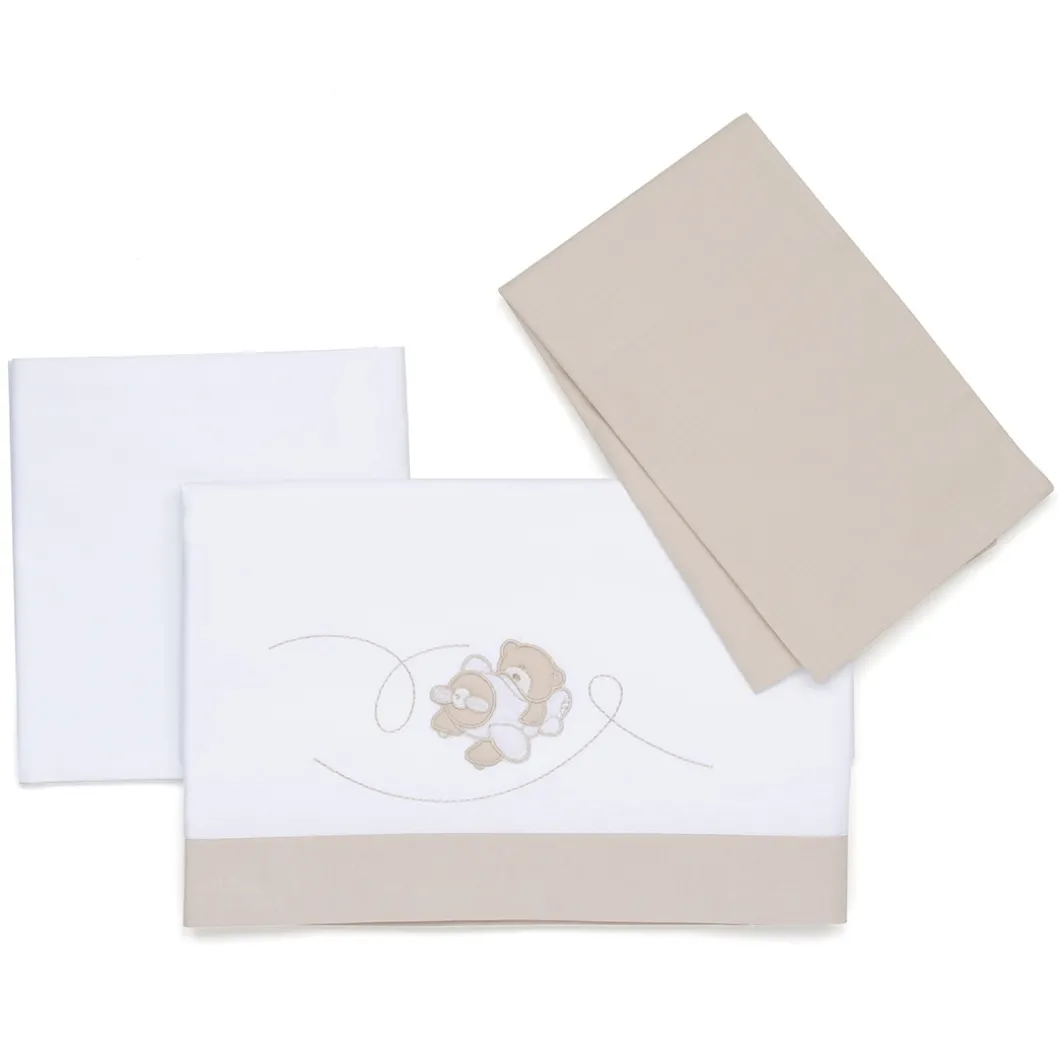 Completo lenzuolino in cotone Babyfly